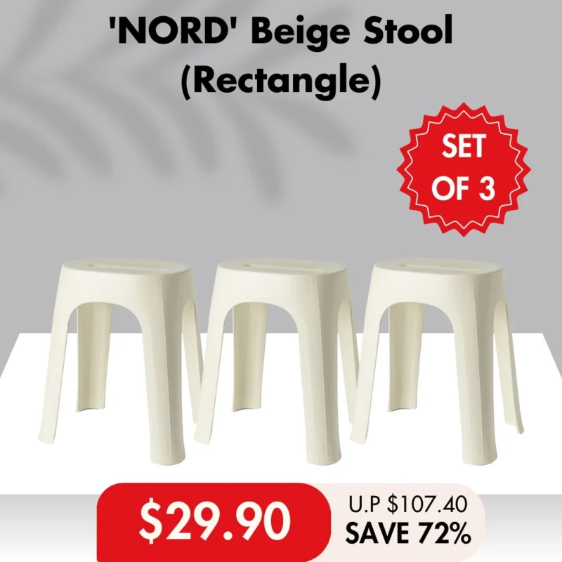 [SET OF 3] 'NORD' Stool Collection