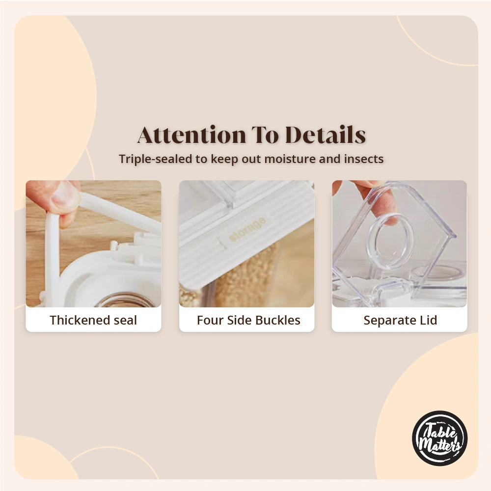 KLEAR Airtight Food Grade Compartment Storage Container Collection