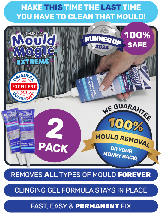 GENUINE MOULD MAGIC EXTREME GEL FORMULA 120G TUBE TAPS SINKS GROUT WINDOWS
