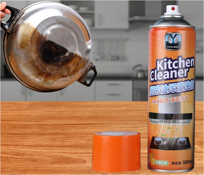 High Quality 500ml Foam Kitchen Cleaner Spray - Orange